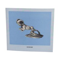 Vintage 1983 Dodge Pewter Hood Ornament: Franklin Mint Ram Sculpture