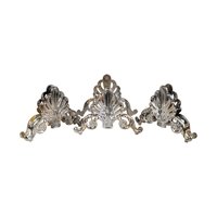 Vintage Silver Plate Silverware Rests: Set of 3 Ornate Cutlery Holders