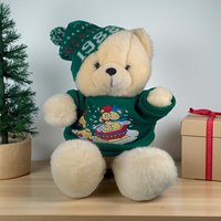 Vintage Christmas Bear Plush: Your Choice of Collectible Department Store Bears