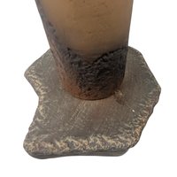 Vintage Warrior Figure with Spear: JH Boone Co. Terracotta Statue