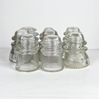 Vintage Glass Insulators: Your Choice of Hemingray, Armstrong, & Tatum Styles