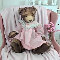 Vintage Mohair Artist Bear: Handmade by Debra Bistodeau, One of a Kind OOAK Toy