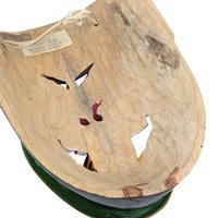 Vintage 1980s Tarascan Devil Mask: Mexican Folk Art Hand Carved Wood Diablo