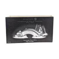Vintage 2001 Anniversary Footbridge: Department 56 Snow Village Event Piece