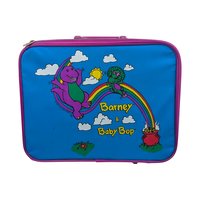 Vintage 1993 Barney & Baby Bop Suitcase: The Lyons Group Kids Luggage