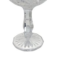 Vintage Cut Crystal Pedestal Candy Dish: Large Lidded Apothecary Jar