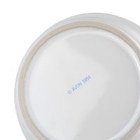 Vintage 1984 Hey Diddle Diddle Bowl Set: Avon Ceramic Child's Dish and Spoon