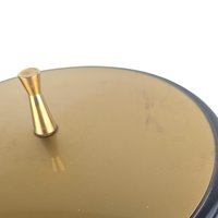 Vintage Gold and Black Ice Bucket: Mid Century Modern Barware, Plastic Cooler