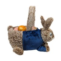 Vintage 1990s Dan Dee Peter Rabbit Plush: Stuffed Animal Easter Basket with Eggs