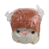 Vintage Set of 3 Large 6" Plastic Doll Heads and Hands Set: J.Shin Doll Making Supplies