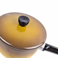 Vintage Brown Ombré Saucepan with Lid: Revere Ware 2 Quart Cookware