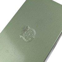 Vintage J. Chein Recipe Box: Green Metal Card File Box
