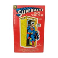Vintage 1978 Superman Puzzle Book: DC Comics Maze Challenge, Unused Activity Book