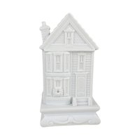 Vintage Dept 56 A Christmas Dollhouse: Winter Silhouette, 8-Piece Porcelain Figurine Set