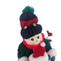 Vintage Grandeur Noel Snowman Figure, Your Choice: Skiing, Tire Swing, or Holiday Collectible