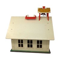 Vintage 1971 Fisher-Price Schoolhouse: Little People Toy Playset #923