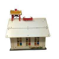 Vintage 1971 Fisher-Price Schoolhouse: Little People Toy Playset #923