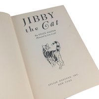 Vintage 1948 Jibby the Cat Book: Felix Salten Animal Story