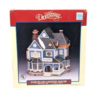 Vintage 1994 Lemax Joseph's Restaurant: Dickensvale Lighted Christmas Village House