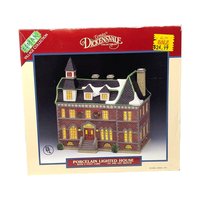 Vintage 1995 Police Station House: Lemax Dickensvale Lighted Christmas Village
