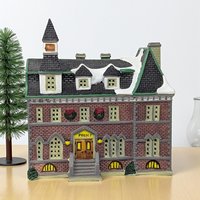 Vintage 1995 Police Station House: Lemax Dickensvale Lighted Christmas Village