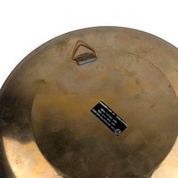 Vintage Brass Enamel Butterfly Plate: Decorative Wall Hanging Made in India