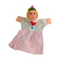 Vintage Princess Hand Puppet: Rubber Head Fairy Tale Storytelling Toy