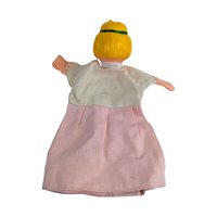Vintage Princess Hand Puppet: Rubber Head Fairy Tale Storytelling Toy