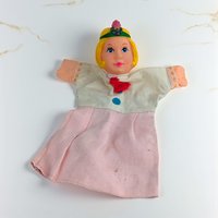 Vintage Princess Hand Puppet: Rubber Head Fairy Tale Storytelling Toy