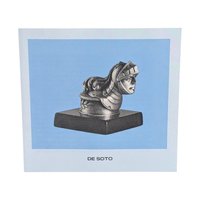 Vintage 1983 DeSoto Hood Ornament: Franklin Mint Pewter Conquistador Sculpture