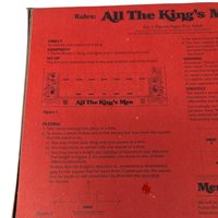 Vintage 1979 All The King's Men Game: Parker Brothers Strategy Board Game