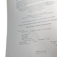 Vintage 1998 Frank Sinatra An American Legend Book: By Nancy Sinatra, Music Biography