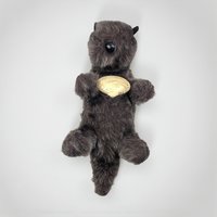 Vintage 1975 Dakin Pillow Pet Otter: Sea Otter Stuffed Animal with Clam