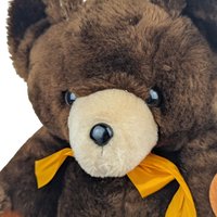 Vintage 1978 Dakin Nature Babies Bear: Jointed Brown Teddy Bear Stuffed Animal