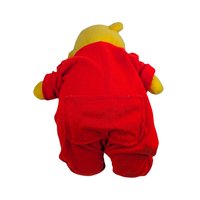 Vintage 1970s Winnie the Pooh Plush: Sears Gund Bear in Red Sleeper Pajamas