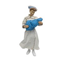 Vintage 1995 Nurse and Baby Figurine: Possible Dreams Clothtique "A Star Is Born"