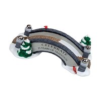 Vintage 2001 Anniversary Footbridge: Department 56 Snow Village Event Piece