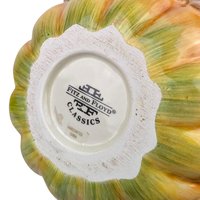 Vintage 1991 Fitz and Floyd Autumn Splendor Pitcher: Ceramic Pumpkin Vase