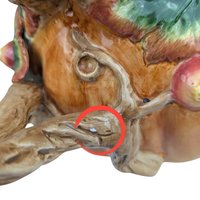 Vintage 1991 Fitz and Floyd Autumn Splendor Pitcher: Ceramic Pumpkin Vase