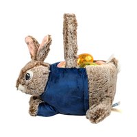 Vintage 1990s Dan Dee Peter Rabbit Plush: Stuffed Animal Easter Basket with Eggs