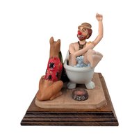 Vintage Ron Lee "A Hard Day's Bath" Figurine: Carnival of Clowns Statue