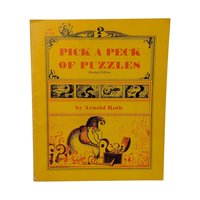 Vintage 1970 Puzzle Book: Pick a Peck of Puzzles by Arnold Roth, Mid-Century Brain Teasers