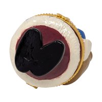 Vintage Santa Trinket Box: Ceramic Hinged Holiday Keepsake Box