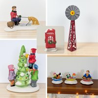 Vintage Lemax Dickensvale Accessories: Your Choice of Village Figurines & Scenery