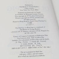 Vintage 1979 Tales of Oliver Pig: Jean Van Leeuwen & Arnold Lobel Children's Book