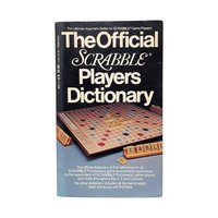 Vintage 1978 Scrabble Players Dictionary: First Edition Game Reference Book