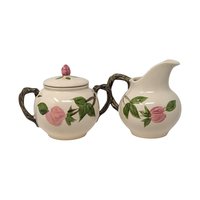 Vintage Franciscan Desert Rose Creamer and Sugar
