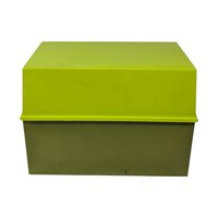 Vintage 1970 Betty Crocker Recipe Library: Green Plastic Box with Card Set