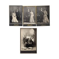Gozanski Cabinet Card Set: 4 Vintage Superior WI Portraits