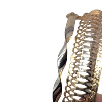 Vintage Oval Vanity Tray Frame: Gold Tone Metal Gallery Rail Base for DIY Projects